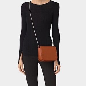 All Saints Arc Cross Body Leather Bag